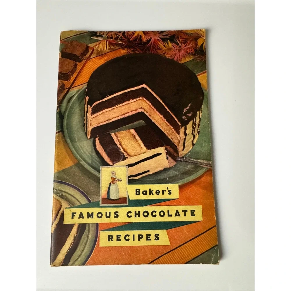 1936 Bakers Famous Chocolate Recipes Cookbook Walter Baker‎ Frances Lee Barton